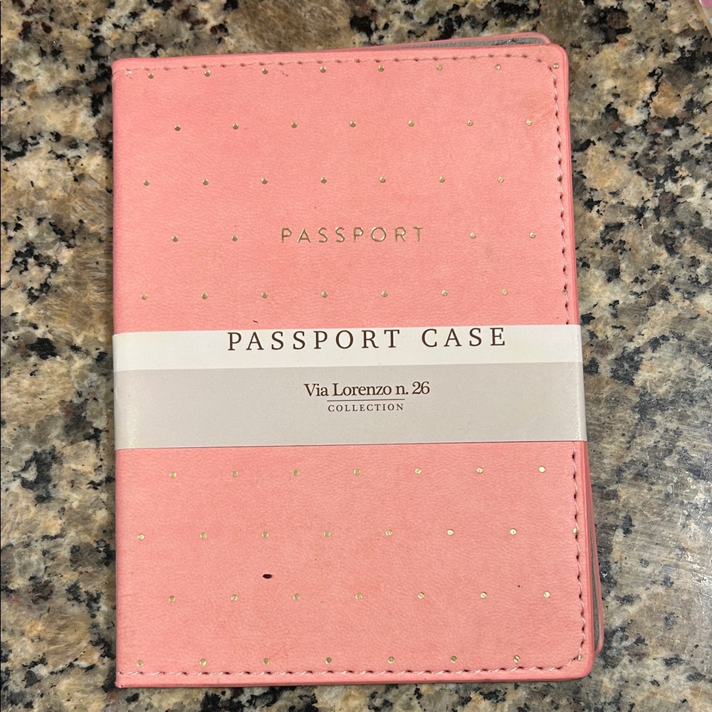 Passport Case Via Lorenzo n. 46 NWT Faux Leather-